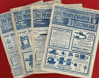 1916 'The MODEL ENGINEER & ELECTRICIAN' Publications - December 1916 - Original Vintage Hobbyist Magazines - Projects / Designs (TT04)