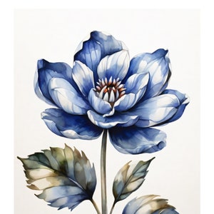 Blumenmotiv | Aquarell Stil | Schöne Karte | Geschenkkarte Mit Umschlag | Liebe Grüße Senden | Natur Motiv | Freude Schenken | 400g Papier