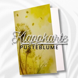 Blumenmotiv | Aquarell Stil | Elegante Karte | Liebe Grüße Senden | Schöne Karte | Doppelkarte mit Umschlag | 300g Papier | Handgemacht