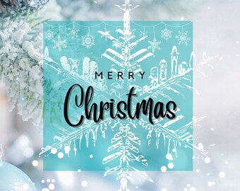 Merry Christmas | Christmas Card Templates | DIY decoration | Digital File | Festive cards