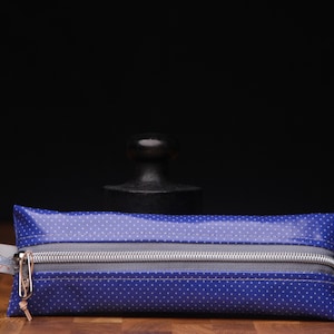 Stiftetasche / Zahnbürstentasche  aus Au Maison Wachstuch mit hochwertigem Reißverschluss