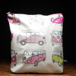 Tasche aus englischem Wachstuch mit hochwertigem Reißverschluss (mit Boden)