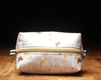Box bag made of high-quality Japanese oilcloth