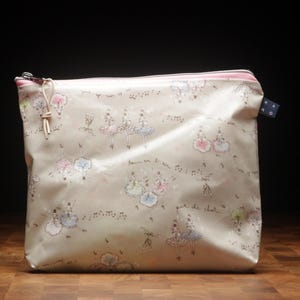 Tasche aus japanischem Wachstuch mit hochwertigem Reißverschluss (mit Boden)