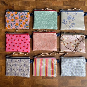 Täschchen 11 x 8 cm aus Au Maison Wachstuch mit hochwertigem Reißverschluss (ohne Boden) RUBY