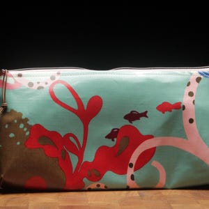 Tasche aus japanischem Wachstuch mit hochwertigem Reißverschluss (mit Boden)