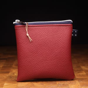 Tasche aus hochwertigem Kunstleder mit Reißverschluss (ohne Boden)