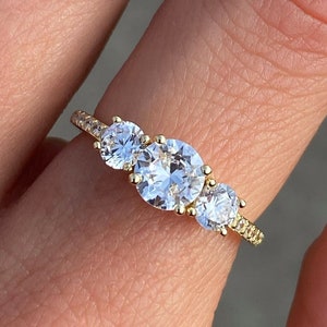 Fake 3 stone engagement best sale rings