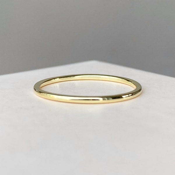 Band ring Wedding ring Gold Silver ring Thin ring Ring jacket Stackable rings Classic ring Gift for her Ring stack