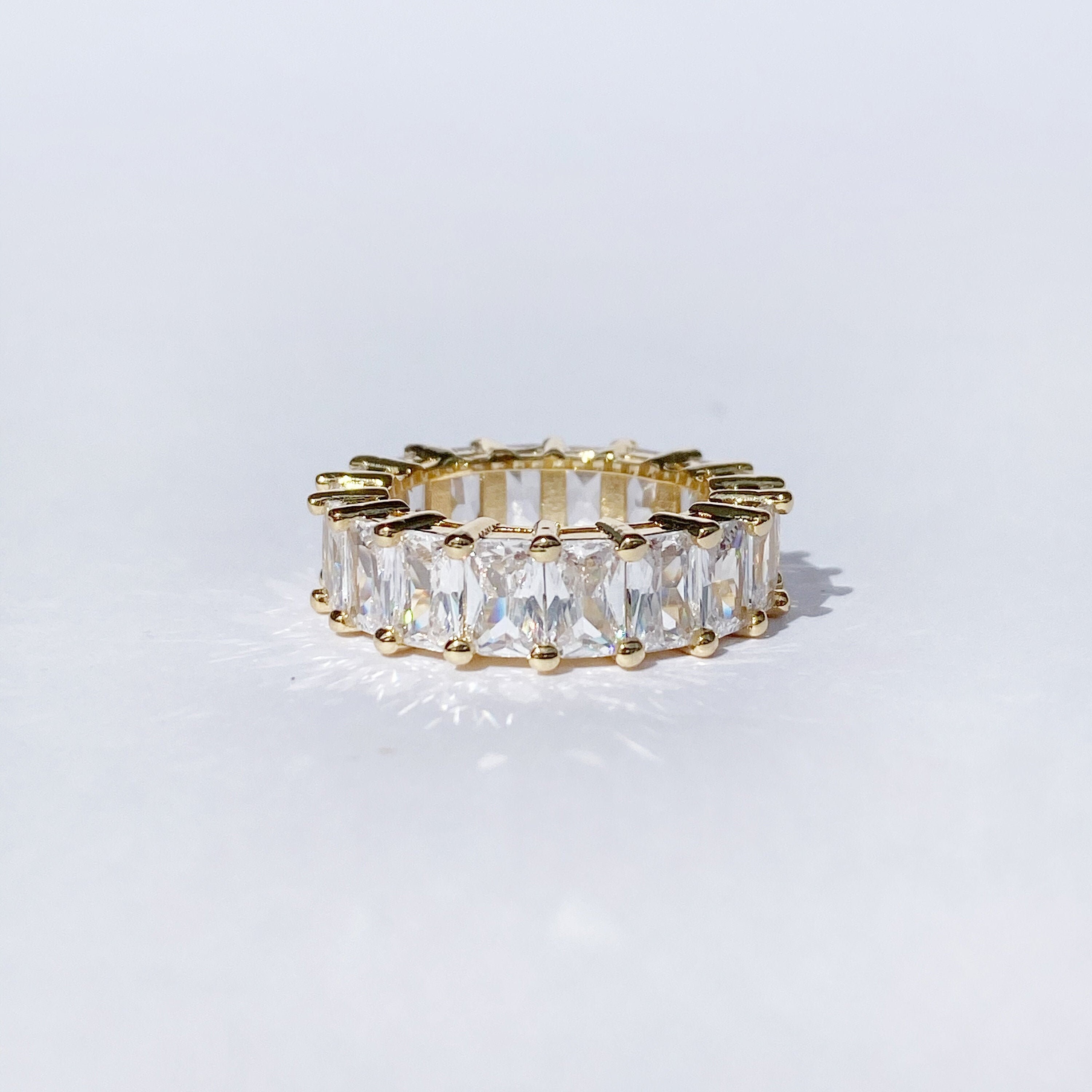 Ring with on sale stones all around