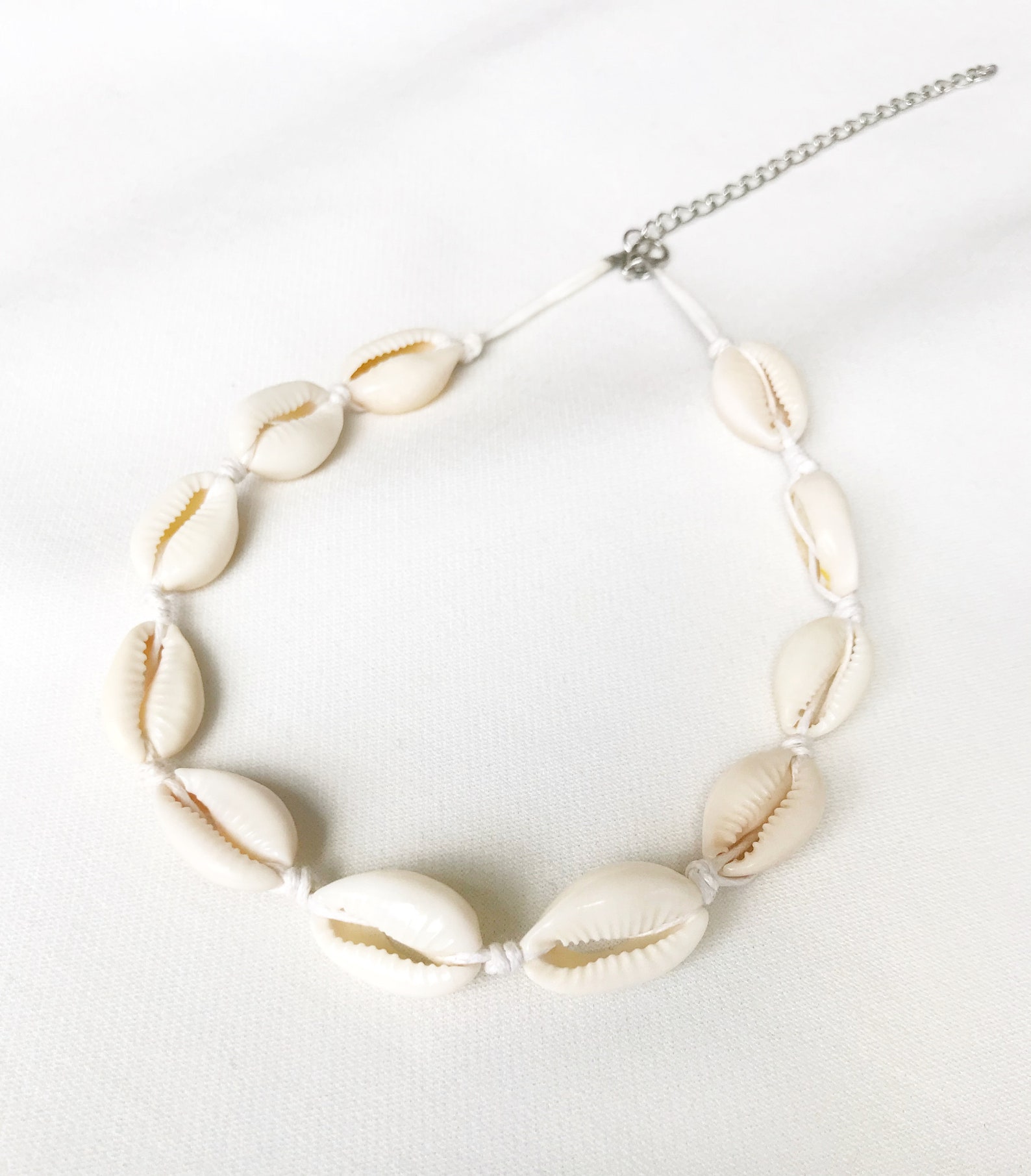 Shell Necklace Shell Choker Seashell Necklace Cowrie Shell Etsy
