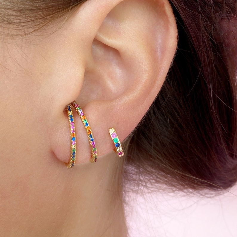 Metal Rose And Thorns Sterling Silver Hoop Earrings