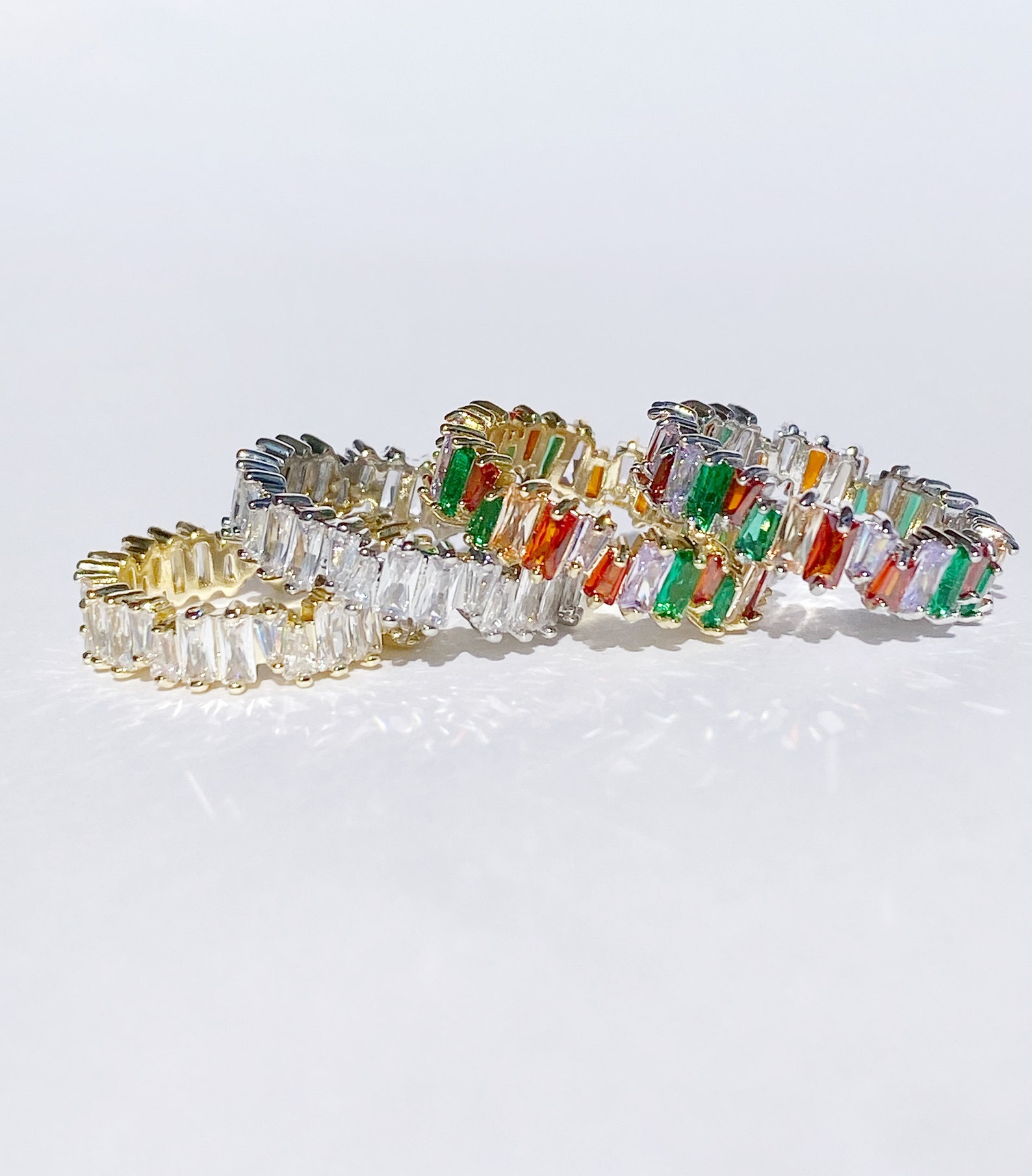 Baguette Ring Eternity Ring Eternity Band Stacking Ring - Etsy