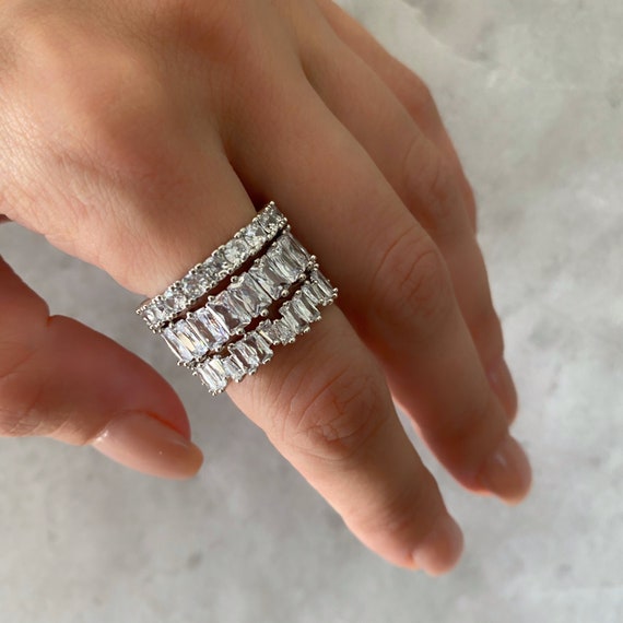 Crystal sale eternity band