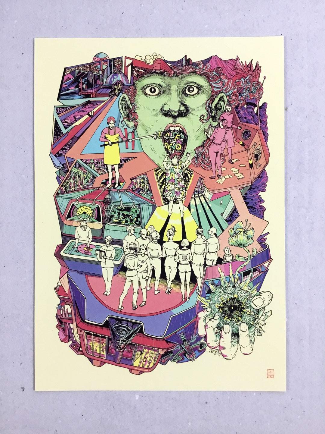 Cryptic Science Illustration / Print / A4 / Miniature / Hidden Object ...