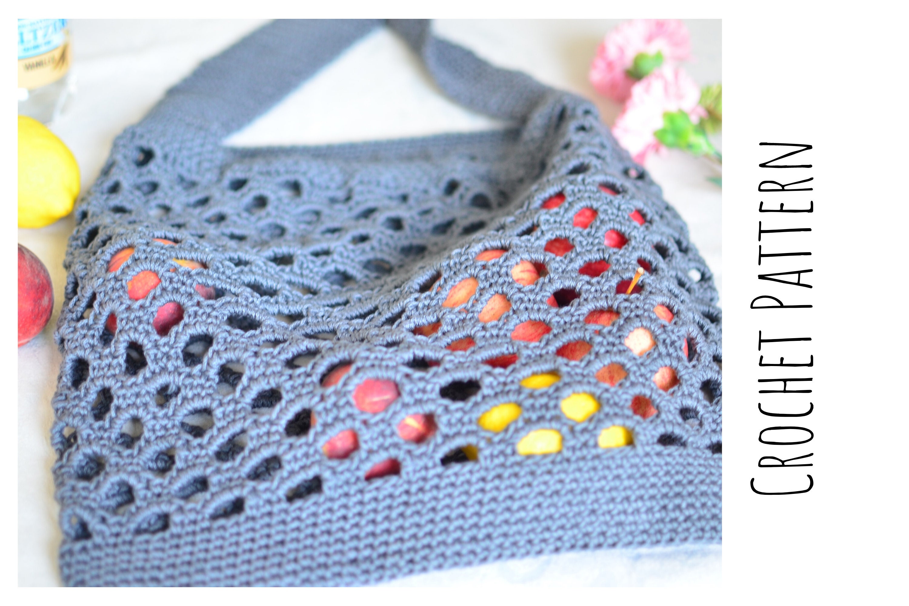 Crochet Market Bag Pattern Crochet Tote Bag PDF Instant | Etsy