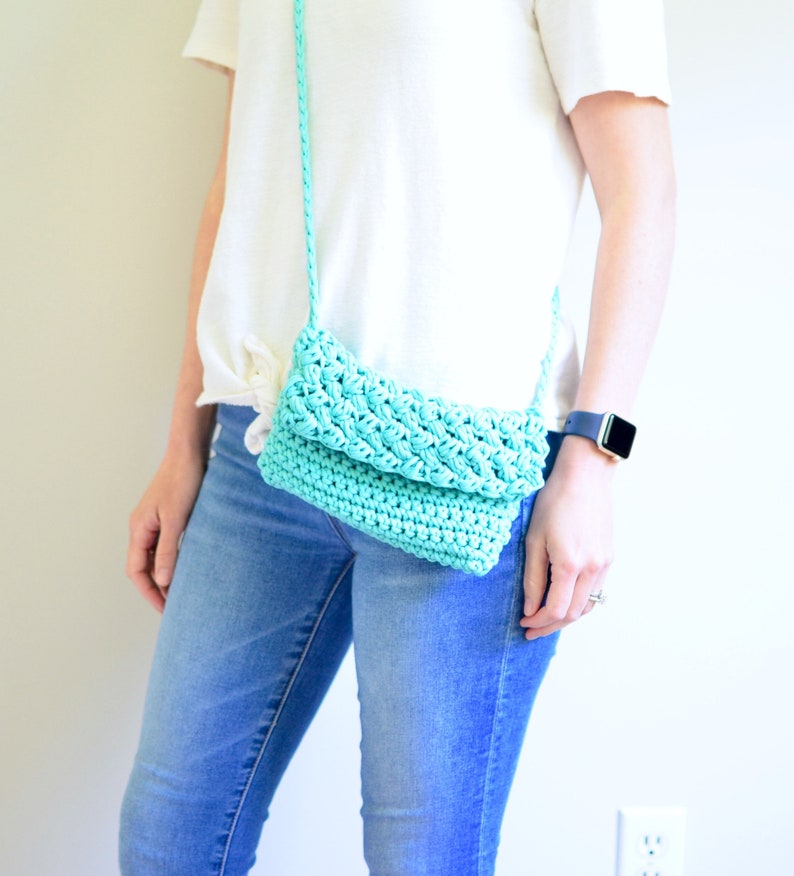 Cross Body Crochet Bag Pattern Easy Crochet Pattern Small Purse PDF Instant Download image 4