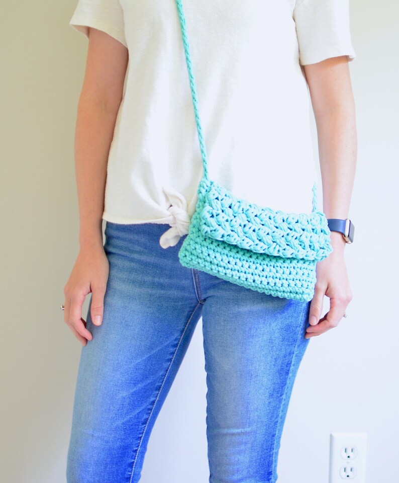 Cross Body Crochet Bag Pattern Easy Crochet Pattern Small Purse PDF Instant Download image 5