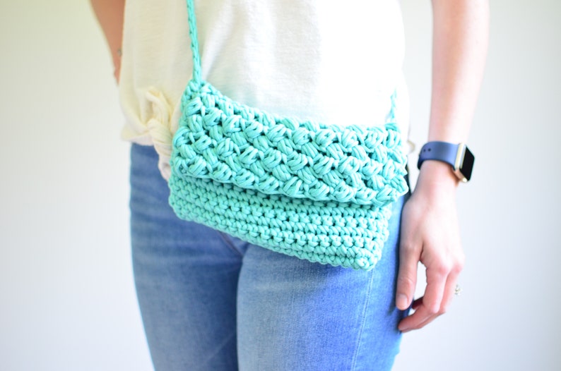 Cross Body Crochet Bag Pattern Easy Crochet Pattern Small Purse PDF Instant Download image 3