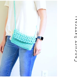 Cross Body Crochet Bag Pattern Easy Crochet Pattern Small Purse PDF Instant Download image 1