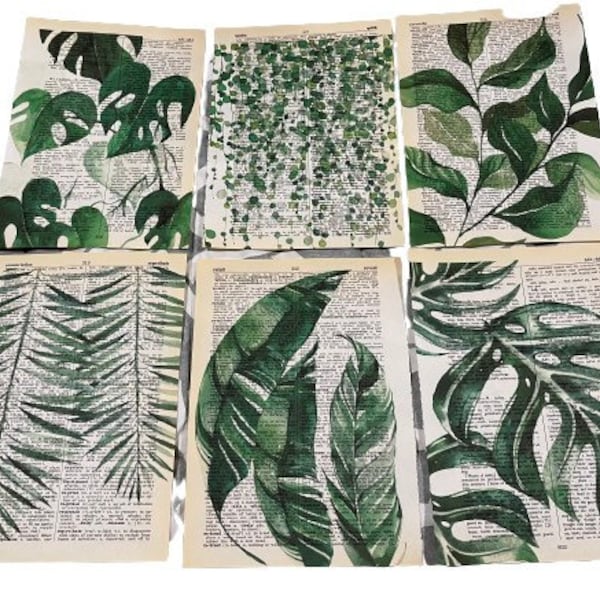 Plant Themed dictionary prints