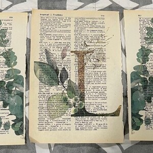 Letter “L” and Plant Themed Dictionary Prints - Etsy