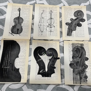 Cello (Musical Instrument) themed dictionary prints