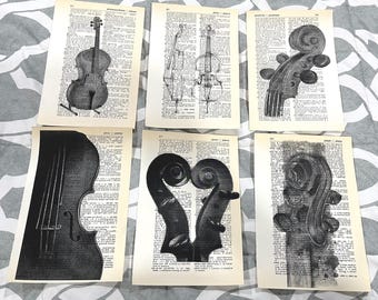 Cello (Musical Instrument) themed dictionary prints