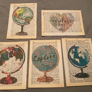 Global themed dictionary prints