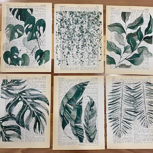 Plant Themed dictionary prints