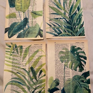 Plant Themed dictionary prints