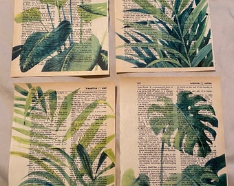 Plant Themed dictionary prints