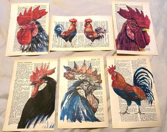 Dictionnaires imprimés sur le thème du poulet
