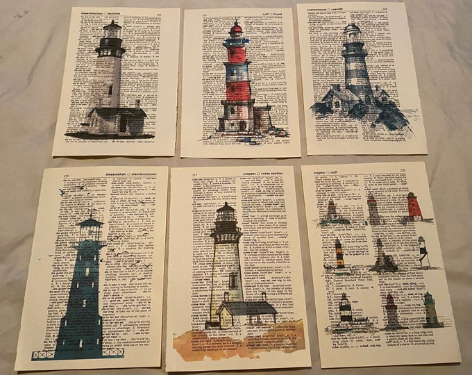 Wooden Lighthouse Coastal Wall Art