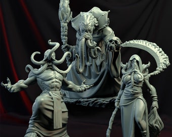 Mind flayer Miniature. Perfect For D&D Dungeons and Dragons • Tabletop Gaming • Wargaming