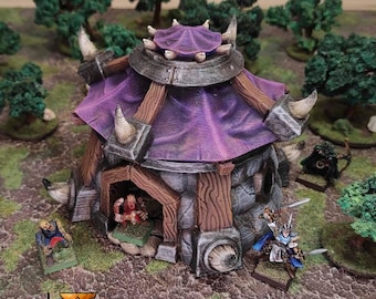 Enchanted Orc Cottage: Bring Your Fantasy World to Life with This Unique Tabletop Gaming Terrain