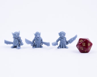 Goblins With Dual Hand Weapons Resin Miniatures. Perfect For D&D Dungeons and Dragons • Tabletop Gaming • Wargaming