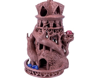 Druid Dice Tower for All Dice Sizes. Perfect Dice Roller for Dungeons and Dragons, Tabletop RPG, Miniature Games and Board Games