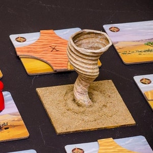 Storm Tile for Forbidden Desert Board Game • Forbidden Desert Accessories • Whirlwind • Tornado Tile