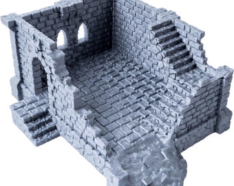 Ulvheim Ruins Series: Stone Ruined Outpost – Authentic Medieval & Fantasy Scenery for 28/32mm Tabletop RPGs and Wargames