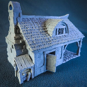 Cottage and Bakery 28mm scale building for medieval and fantasy village. City of Tarok • Wargaming • Terrain Scenery