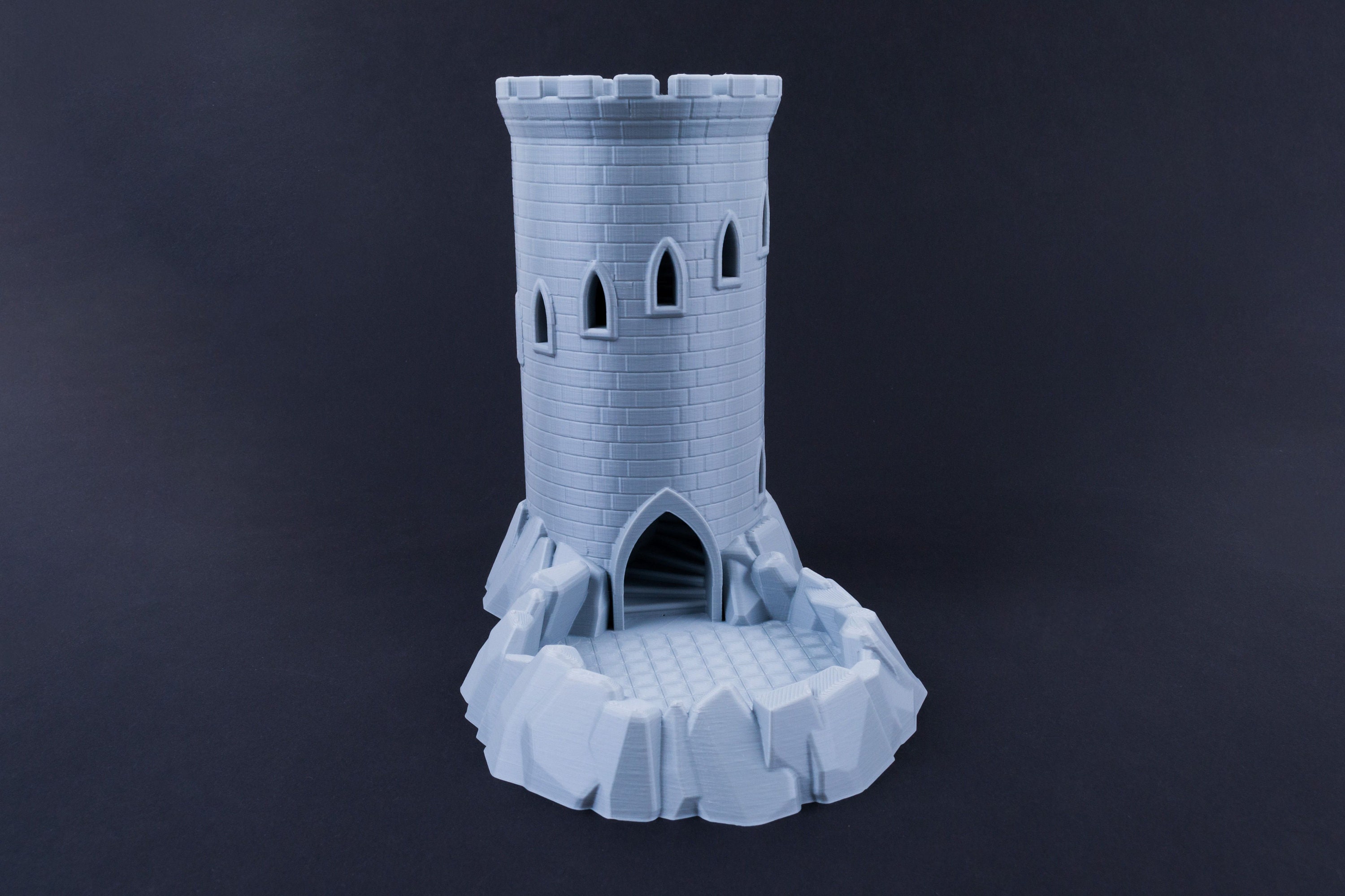 STL file Dice Tower Castle Collapsable for DND 5e Dice Bag alternative 🎲・3D  printing model to download・Cults