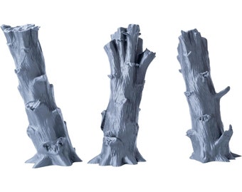 Realistic Tree Terrain Set for Tabletop RPG and Wargames 28/32mm Scale