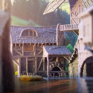 Blacksmith 28mm scale building for medieval and fantasy village. City of Tarok Wargaming Terrain Scenery image 3