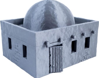 Arabic Oasis Collection - Simple Domed Residence, Traditional Arabic Architecture for Tabletop RPGs, 28/32mm Scale, Unpainted