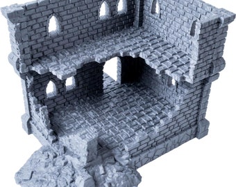 Ulvheim Ruins Series: Two-Level Stone Ruin – Elevate Your Medieval & Fantasy 28/32mm RPGs and Wargames