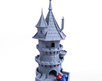 Wizard Dice Tower, Perfect Dice Tower for Dungeons and Dragons, Tabletop RPG, Miniature Games and Board Games