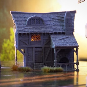 Blacksmith 28mm scale building for medieval and fantasy village. City of Tarok Wargaming Terrain Scenery image 2