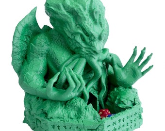 Cthulhu Dice Tower, Perfect Dice Tower for Dungeons and Dragons, Tabletop RPG, Miniature Games and Board Games