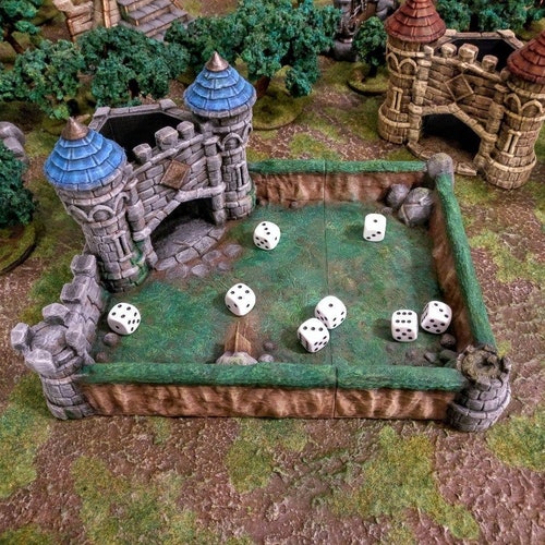 Medieval Dice Tower for All Dice Sizes. Dice Roller Dice Etsy Australia